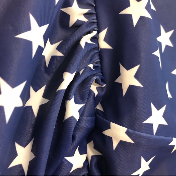 NWT Patriotic Print Halter/Dual Look Swimsuit - Picture 5 of 8